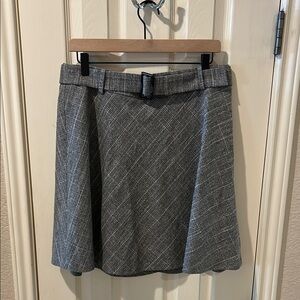 NWT - New - LOFT - Patterned  Women's Bell Skirt ~ Adjustable Belt